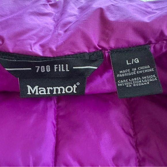 Marmot Purple Quilted Down Jacket - Picture 6 of 7